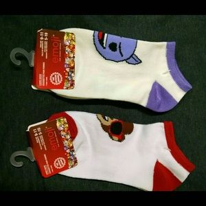🌟3/$15 Gertex Emoji Socks 2 Pair Size 5-10